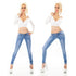 Girl Vivi Blue Skinny Low Rise Jeans - 815F
